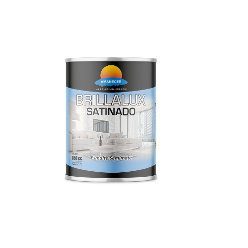ESMALTE SEMIMATE NEGRO BRILLALUX SATINADO 850CC