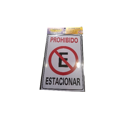 PLACA PROHIBIDO ESTACIONAR