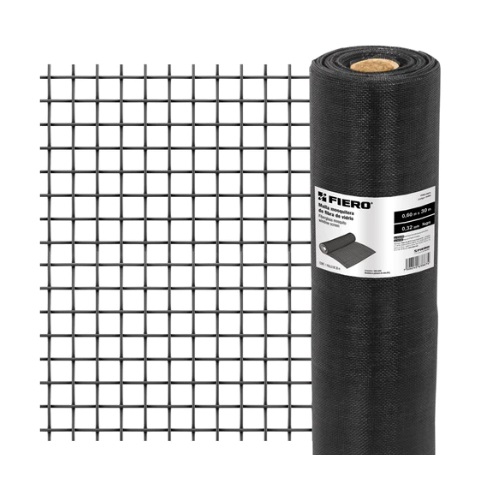 MALLA MOSQUITERO 0.60M ANCHO FIBRA DE VIDRIO NEGRO