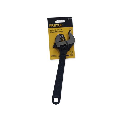 LLAVE AJULTABLE PAVONADA DE 8" PRETUL
