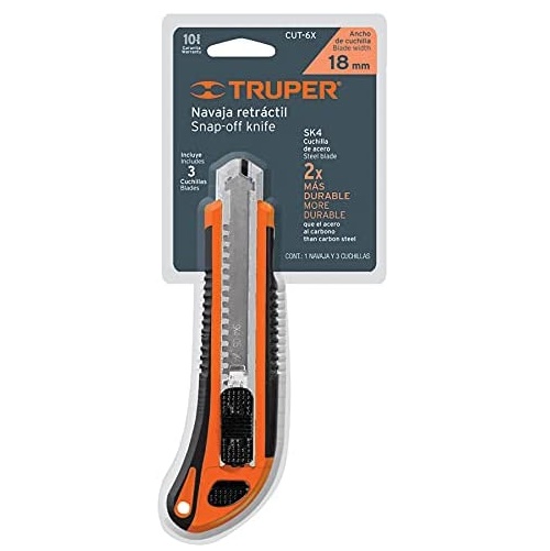 CUTTER 6" CON GRIP PROFESIONAL 3 CUCHILLAS