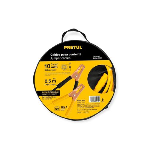 ACOPLE CABLE BATERIA 2,5 M PRETUL