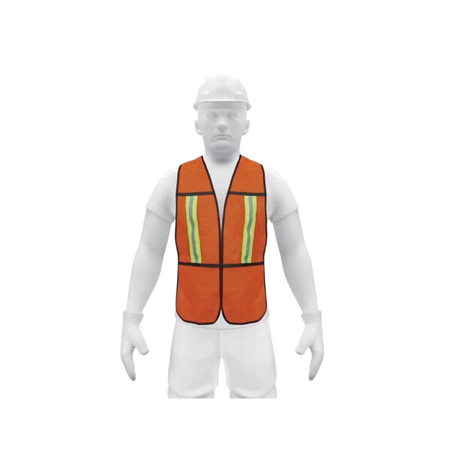 CHALECO SEGURIDAD NARANJA PRETUL 