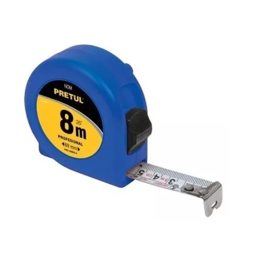CINTA METRICA 8M PRETUL MODELO PRO-8MEC