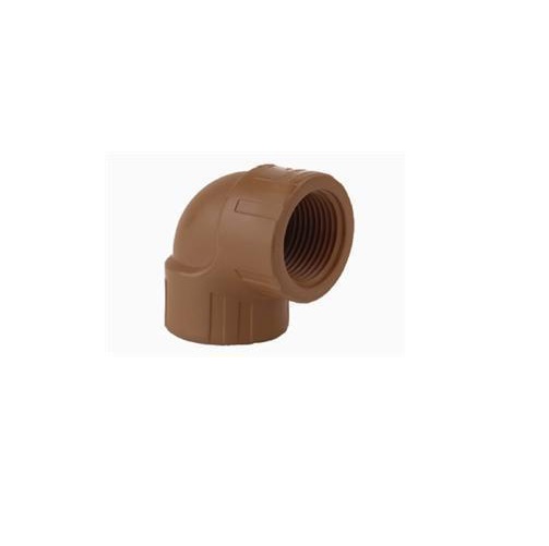 CODO 90° HH 3/4" PP ROSCABLE MARRON