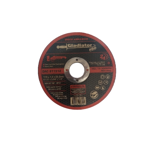 DISCO ABR. CORTE 115X1.2X22,2 MM CAT 25