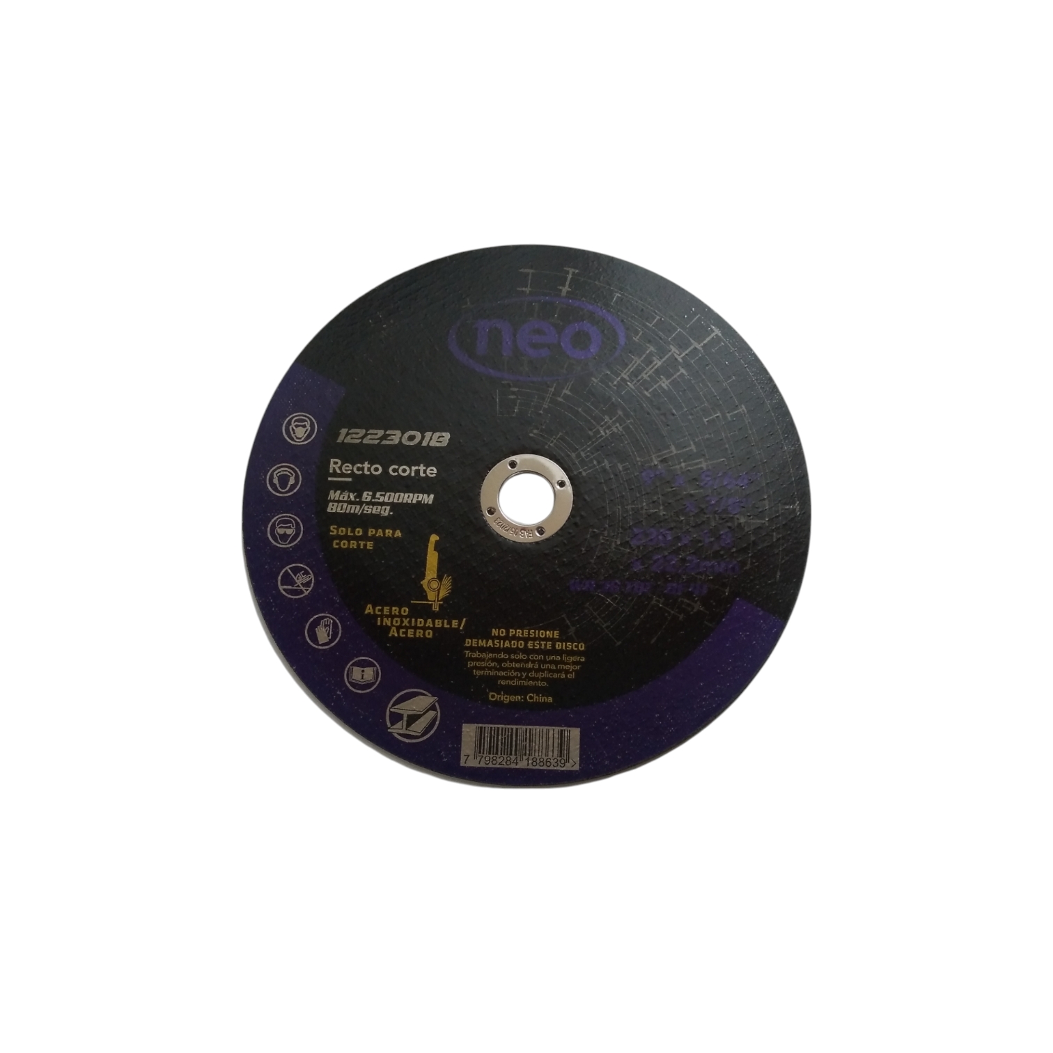 DISCO DE CORTE 230X1.8X22.2 NEO
