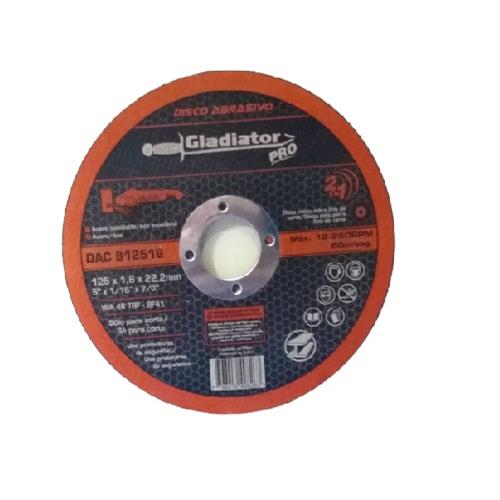 DISCO DE CORTE 115X1,2X22,2MM GLADIATOR