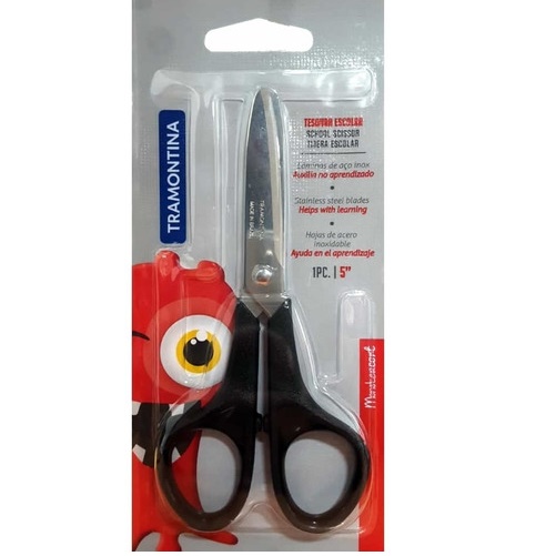TIJERA ESCOLAR 5" NEGRA