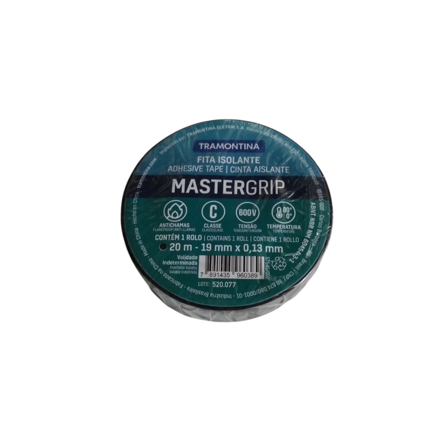 CINTA AISLADORA NEGRA 20MTS 19X0.13MM