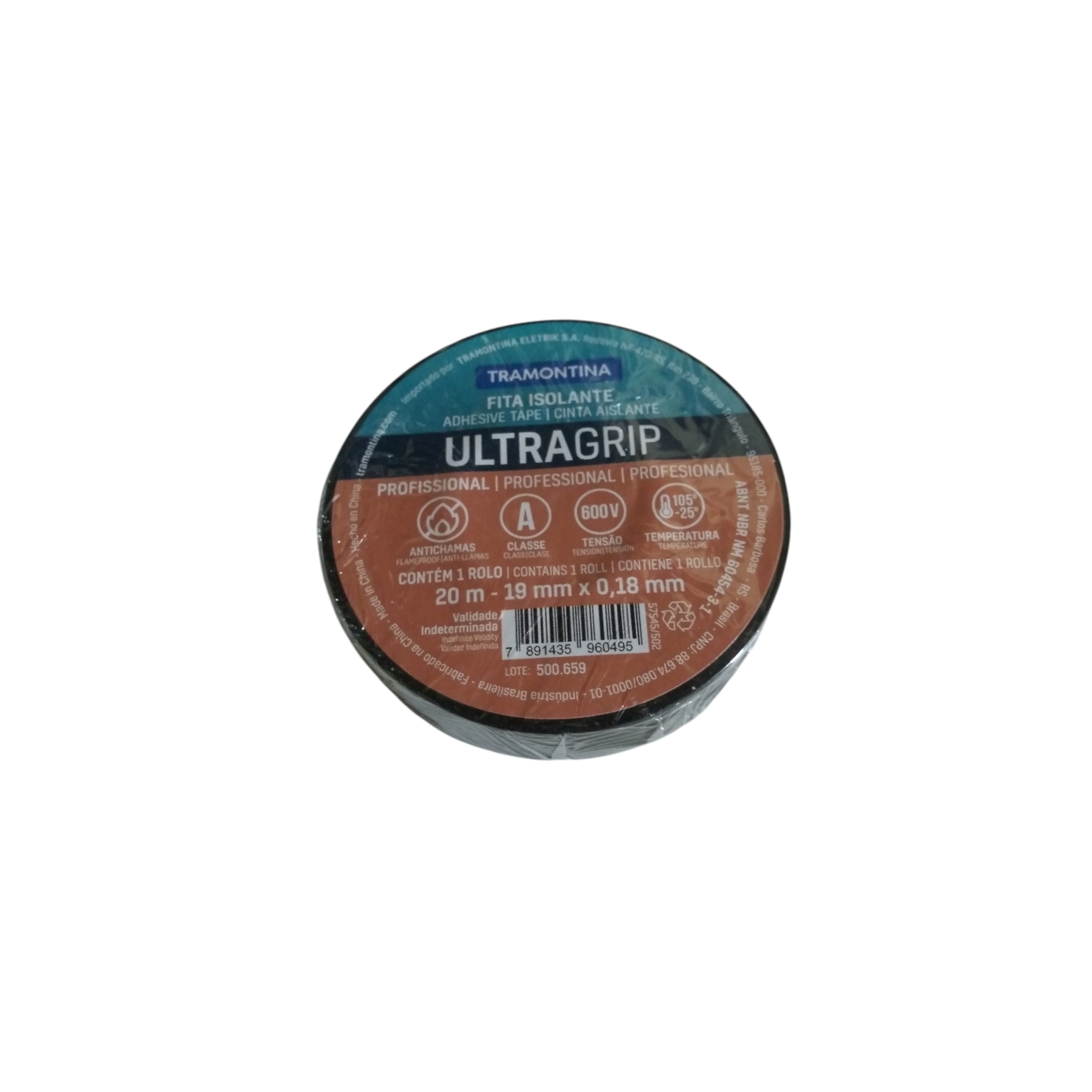 CINTA AISLADORA PROFERSIONAL 20MT 0.18MM