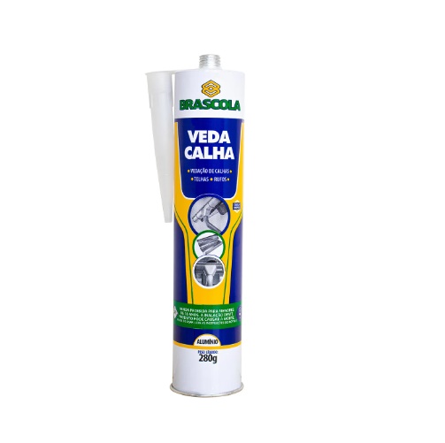 SILICONA VEDACALHA BRASCOLA 280G ALUMINIO