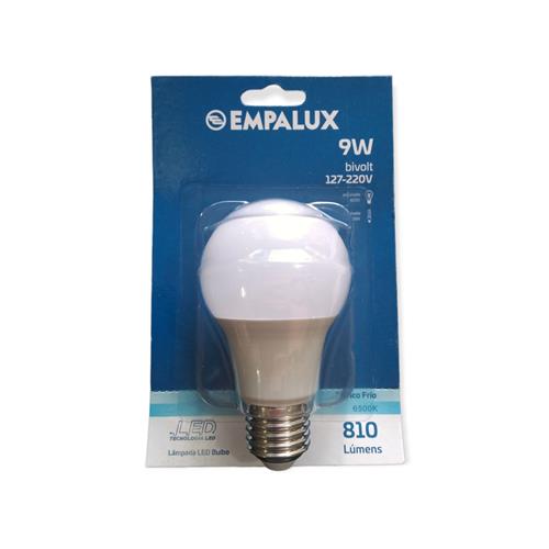 FOCO LED 9W BIVOLT 127-220V 6500K BLANCO FRIO