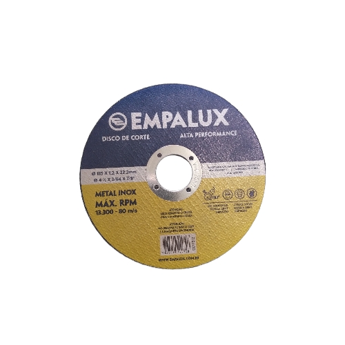 DISCO EMPALUX DE CORTE METAL INOX 115X1.2X22MM