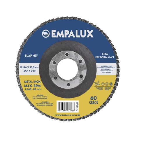 DISCO EMPALUX 60 GRADOS 115X22,2MM
