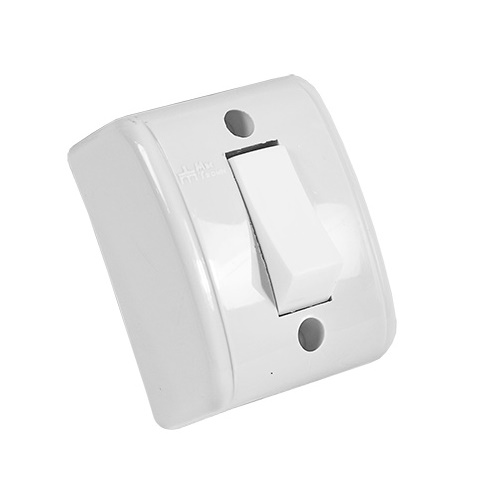 INTERRUPTOR EXTERNO SIMPLE 10A GRIS