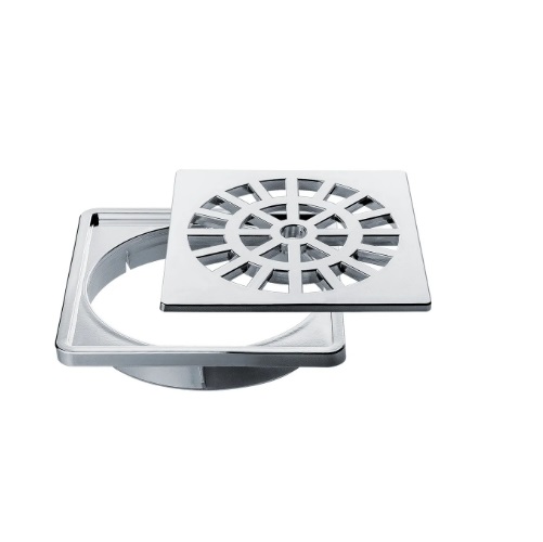 REJILLA CON SOPAPA 100 MM CROMADO 3670 HERC