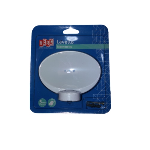 JABONERA DE BAÑO BLANCO PLASTICO