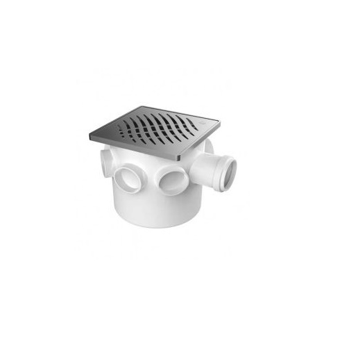 CAJA SIFONADA INOX CD 100X100X50