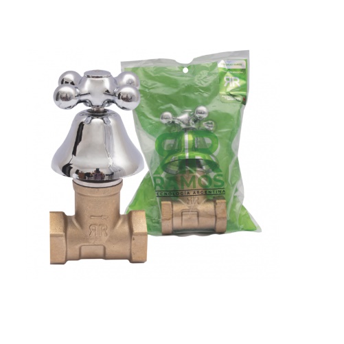 LLAVE DE PASO NEW RAMOS 1/2 CON CAPANA